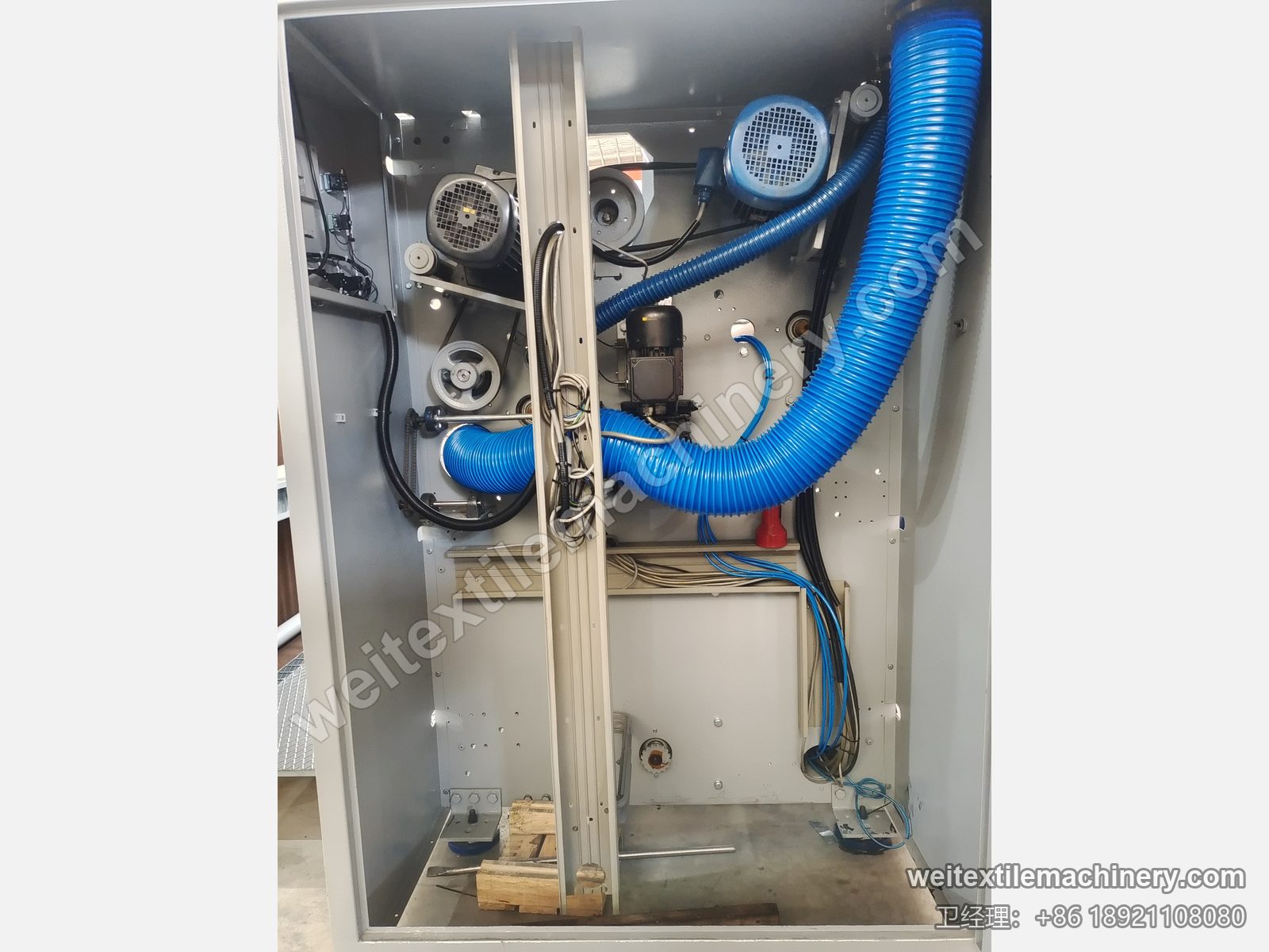 二手 M-Tec 剪毛机吸尘与传动仓，风机电机与吸尘软管