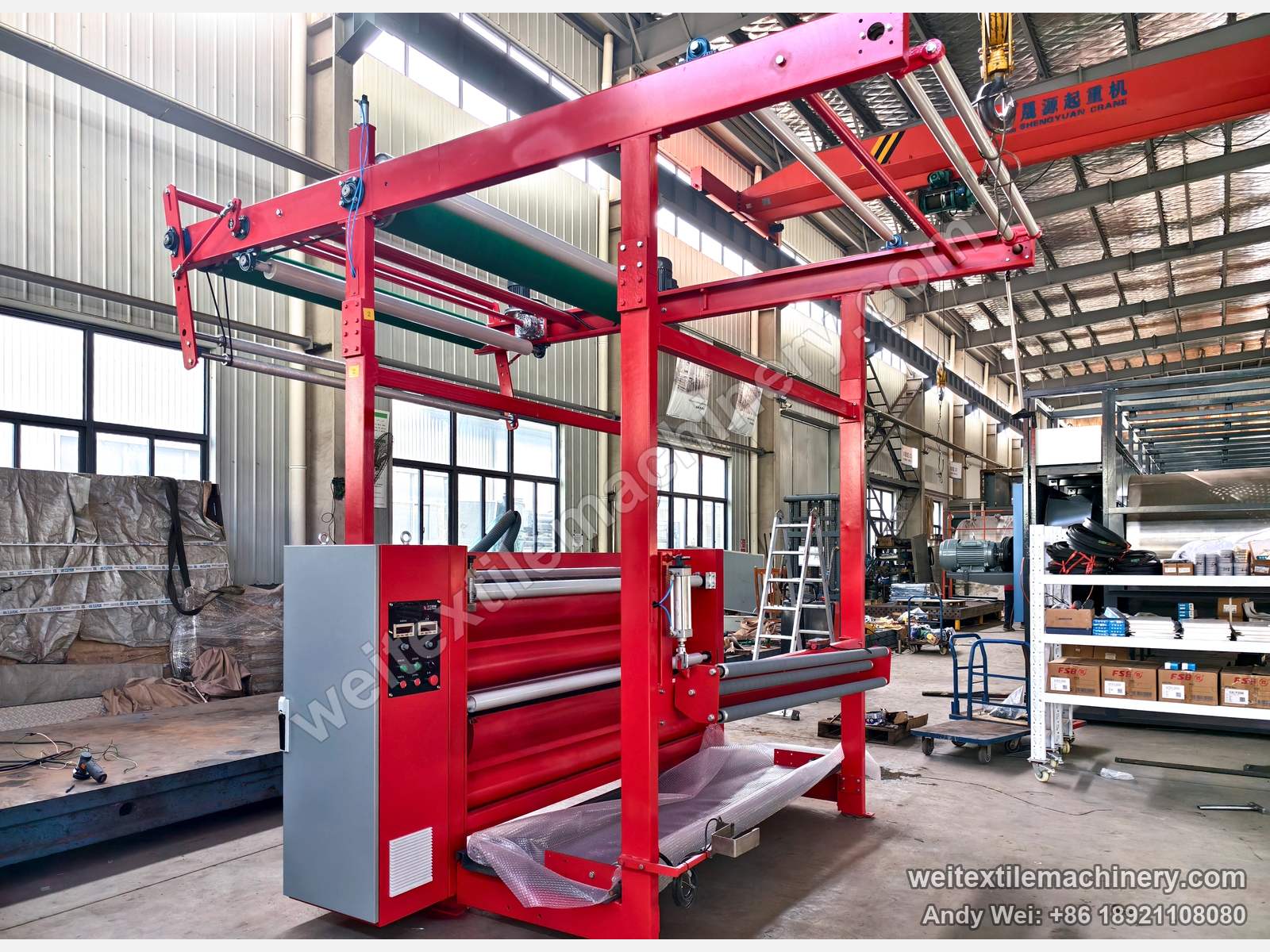 QL WPF-SM Vertical Brushing Machine, full view