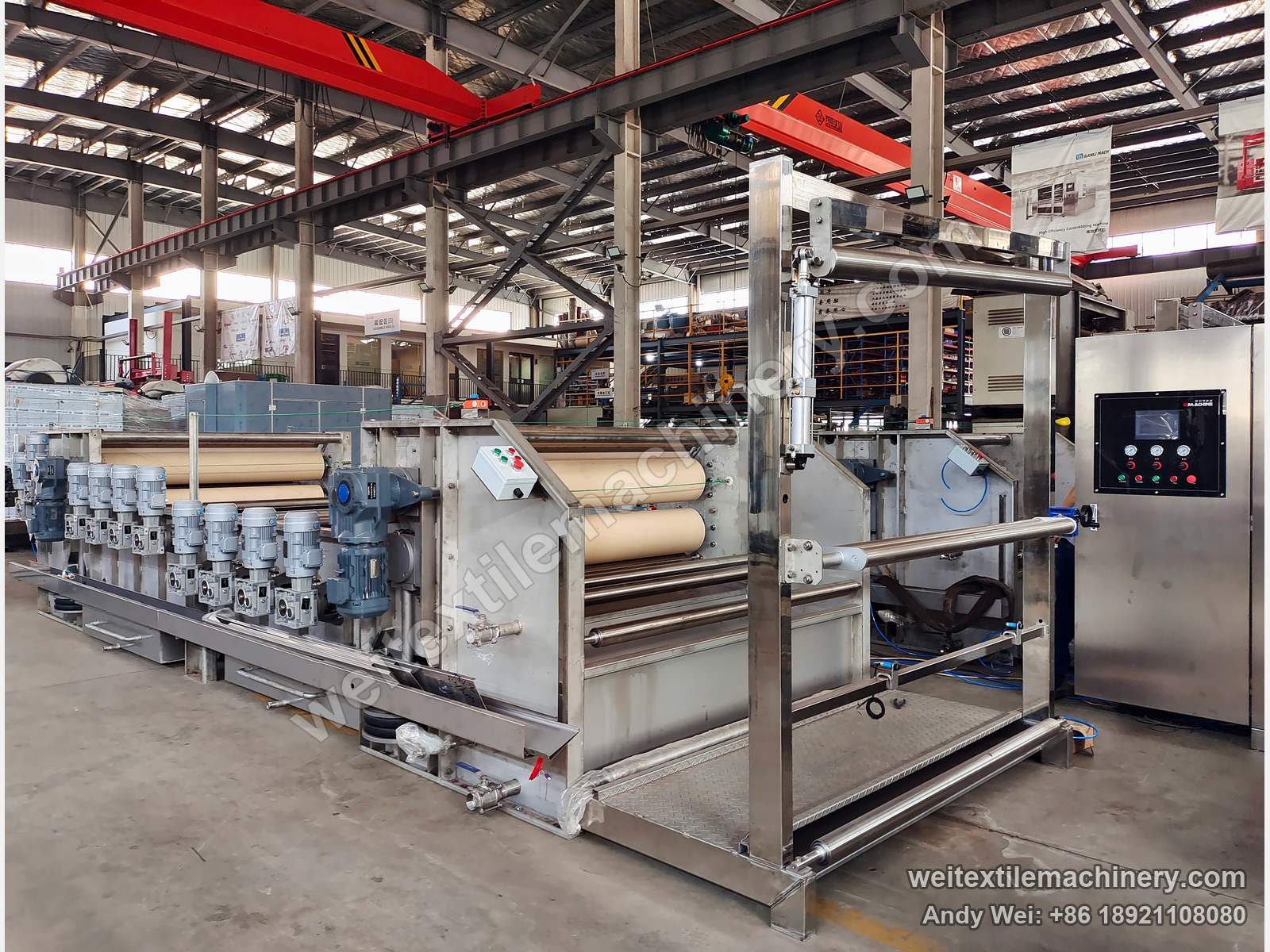 QL WPF-SSMDX Wet Brushing and Setting Machine, full view